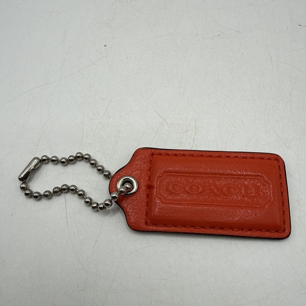 Coach Vintage Orange/Salmon Leather Replacement Hangtag